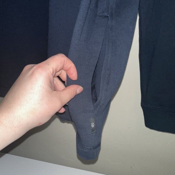 Ted Baker London Men’s Navy 1/2 Zip Preppy Pullover Casual Sweater Size 4 - Picture 3 of 12